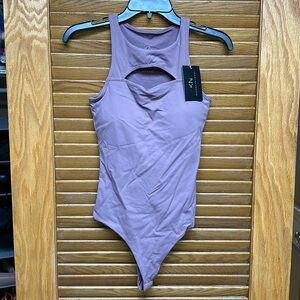 Klassy Network Mauve Thong Bodysuit